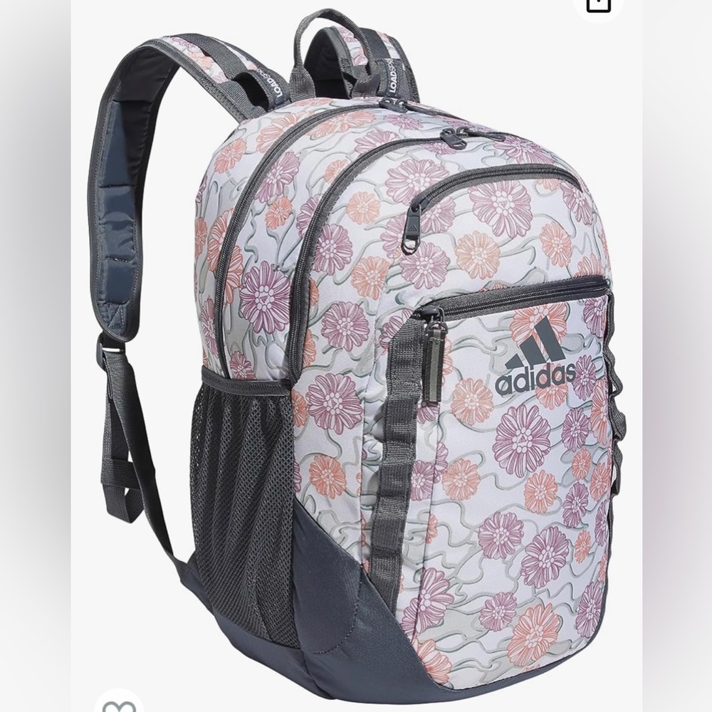 Adidas Excel 6 Backpack, Seed Camo Floral White-Wonder Clay/Onix Grey B…